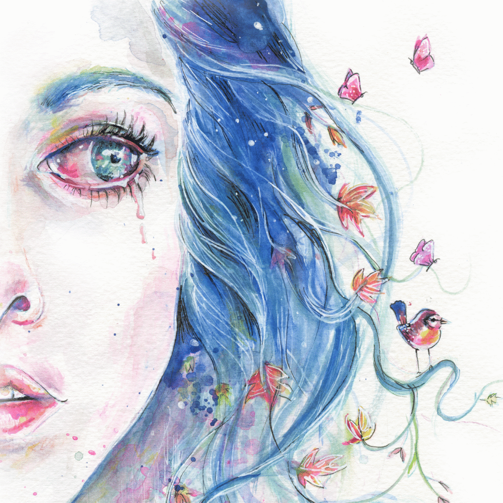 aquarelle bleue blue dream