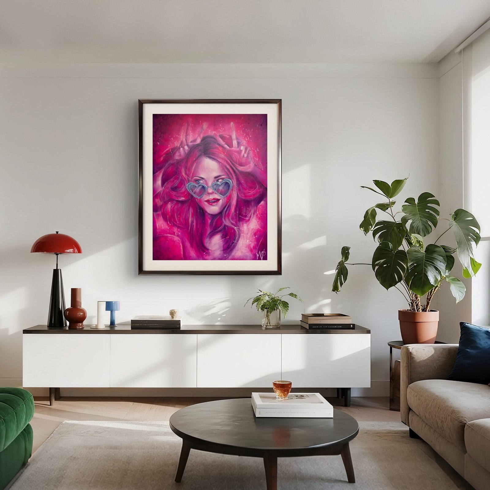 Œuvre colorée pour décoration moderne