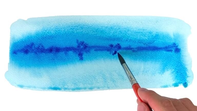 Technique du mouillé sur mouillé à l’aquarelle : fondus et textures