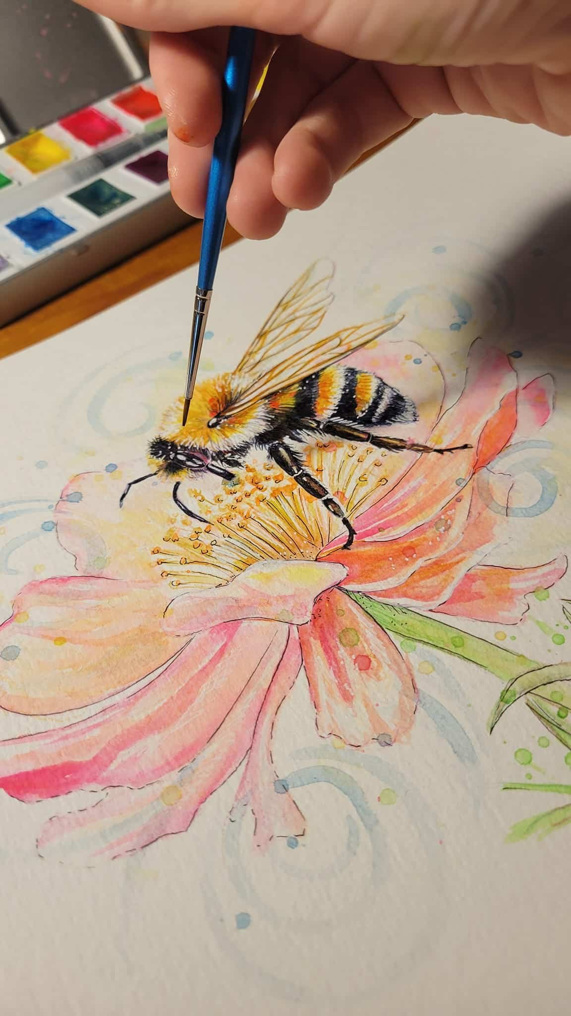 pinceaux aquarelle différentes tailles utilisation