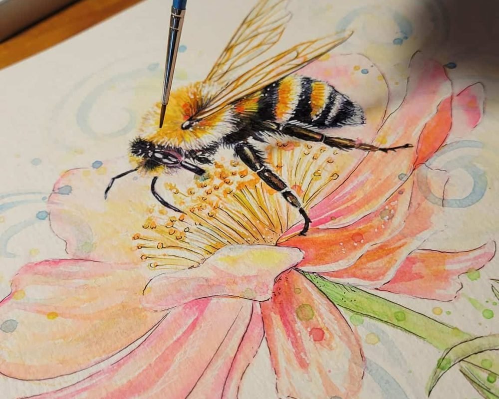 pinceaux aquarelle différentes tailles utilisation