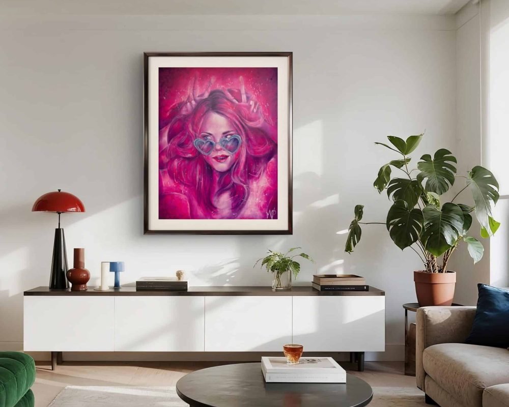 Œuvre colorée pour décoration moderne